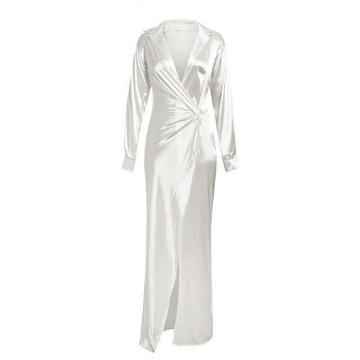 Robe Blanche Longue Bohème Fendue