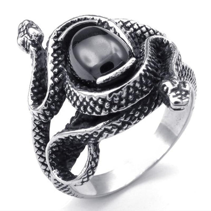 Bague Viking<br>Serpent de Midgard</br>