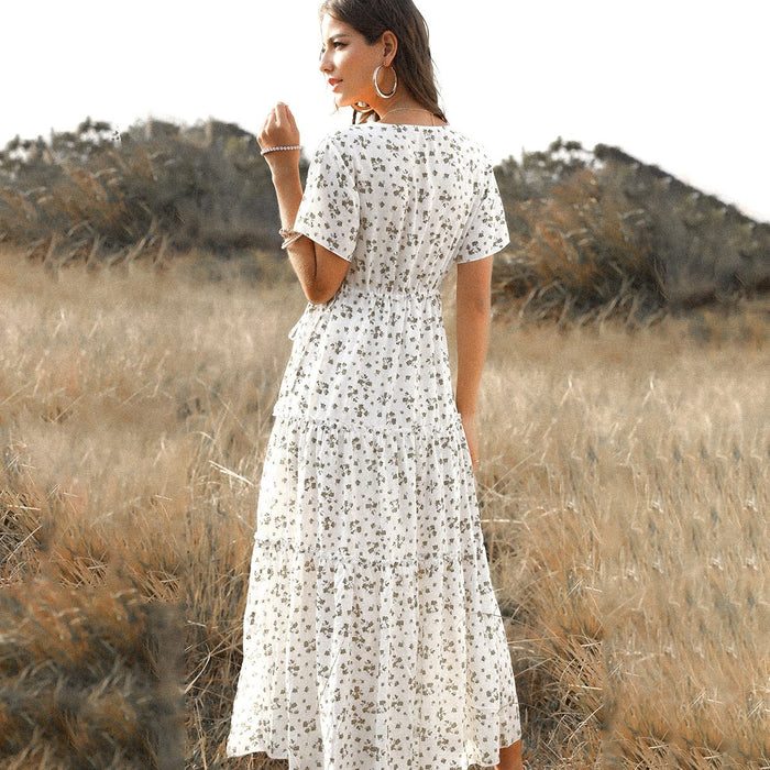 Long Bohemian Champetre Dress