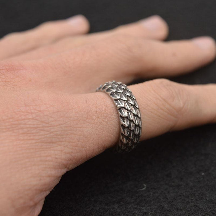 Bague Viking <br>écailles de dragon</br>