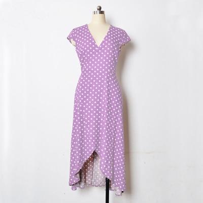 Long Bohemian Polka Dot Dress