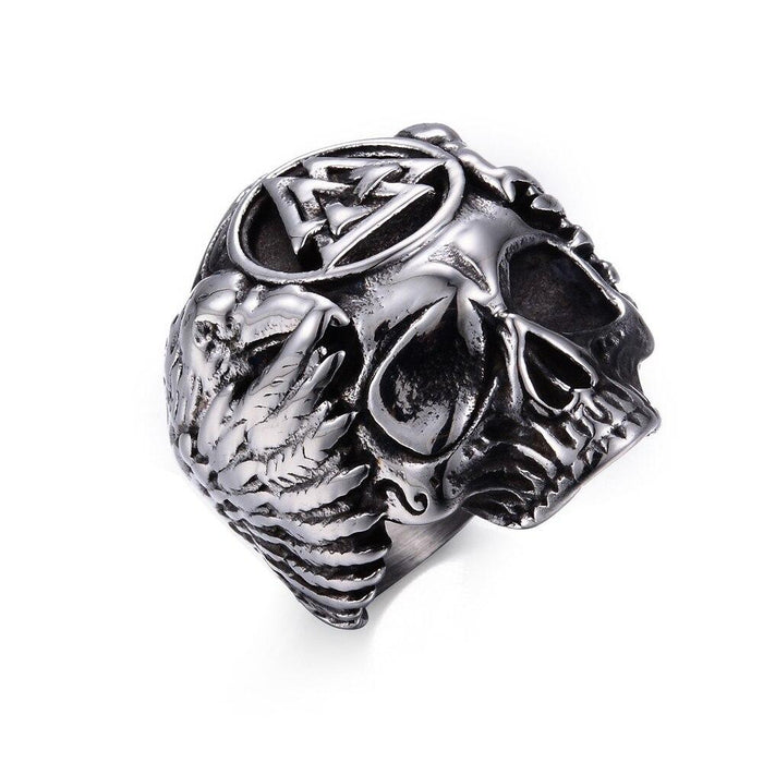 Bague Viking <br>Odin & Valknut</br>