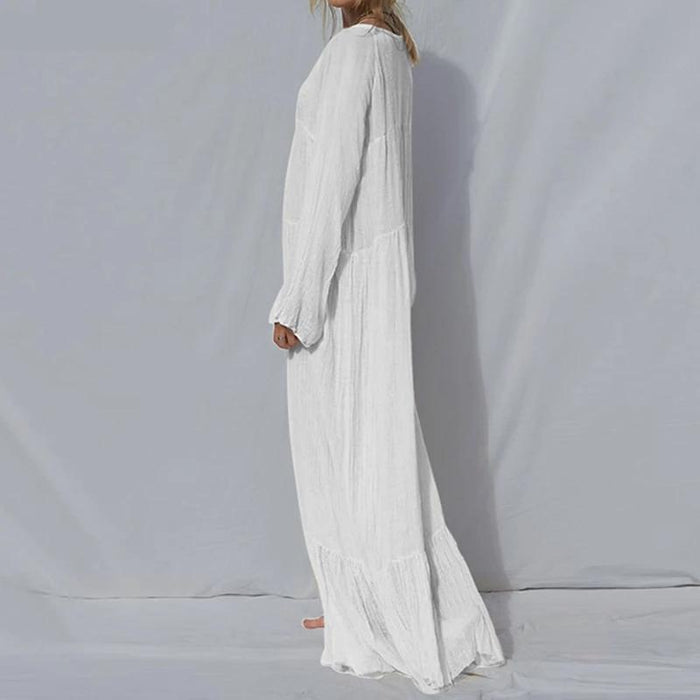 Maxi Robe Blanche Bohème