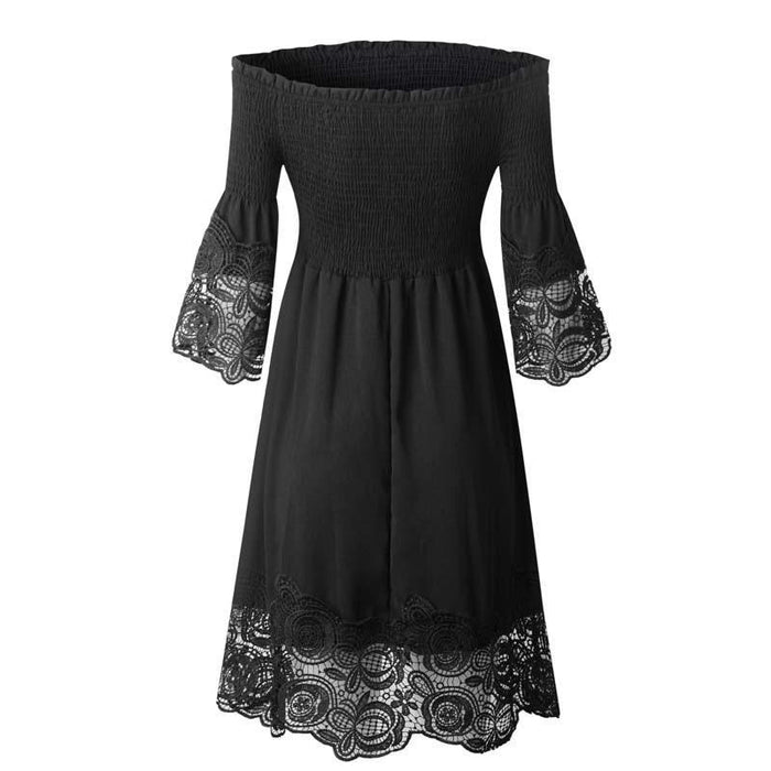 Robe Bohème Courte Chic Noire