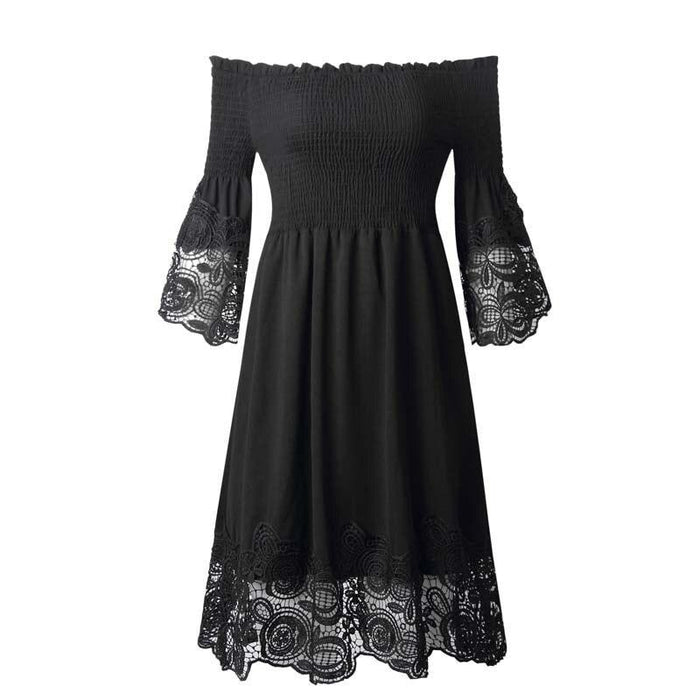 Robe Bohème Courte Chic Noire