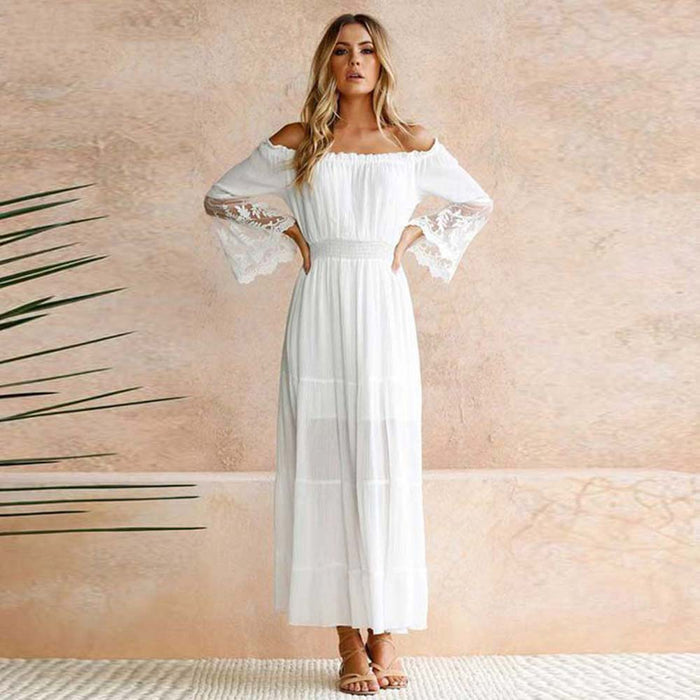 Robe Blanche Style Bohème