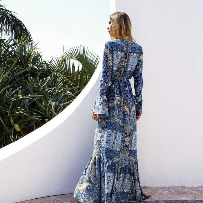 Robe de Plage Bohème Chic Arabesque